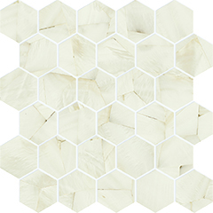 alabastro deco avorio hexagon 
