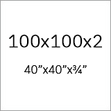 100x100x2